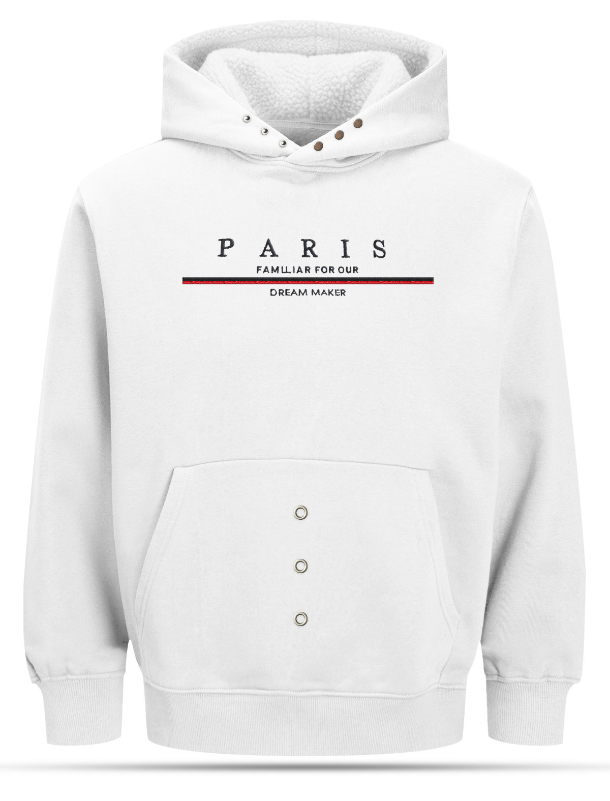 Hudi28 White Hoodie Alzeena