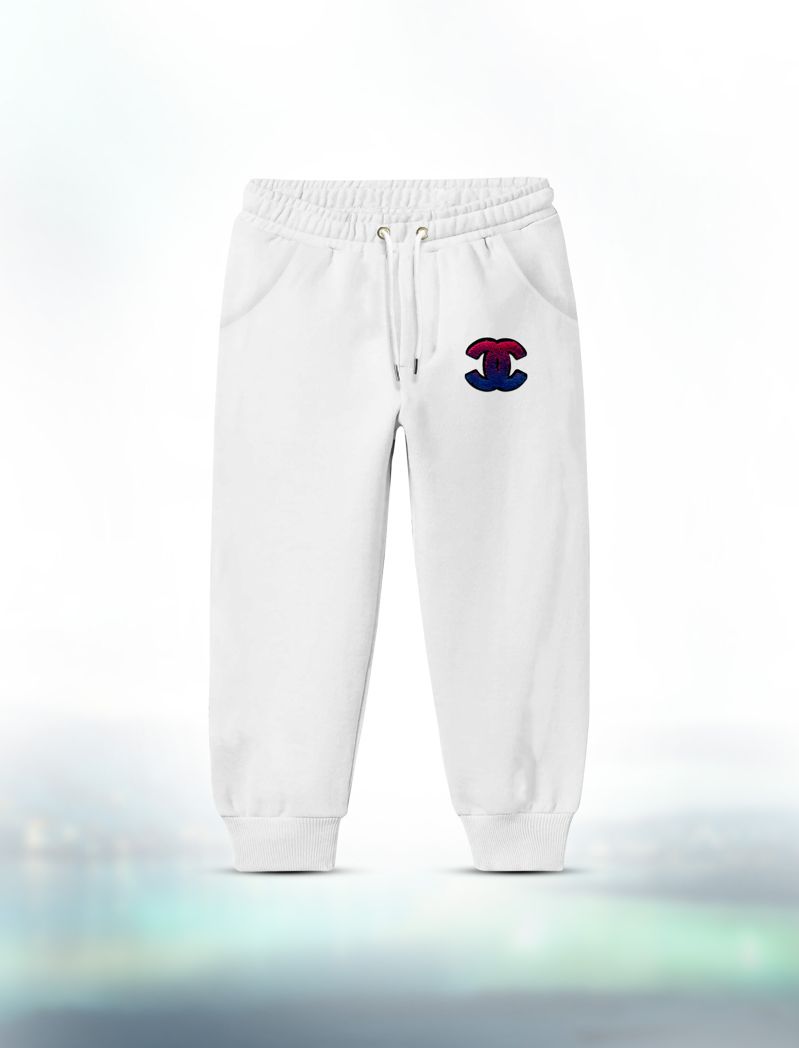 KJOG21 White boys jogger