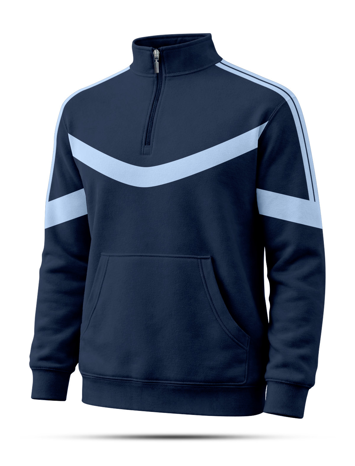 SFT51 Navy Blue High Neck sweatshirt