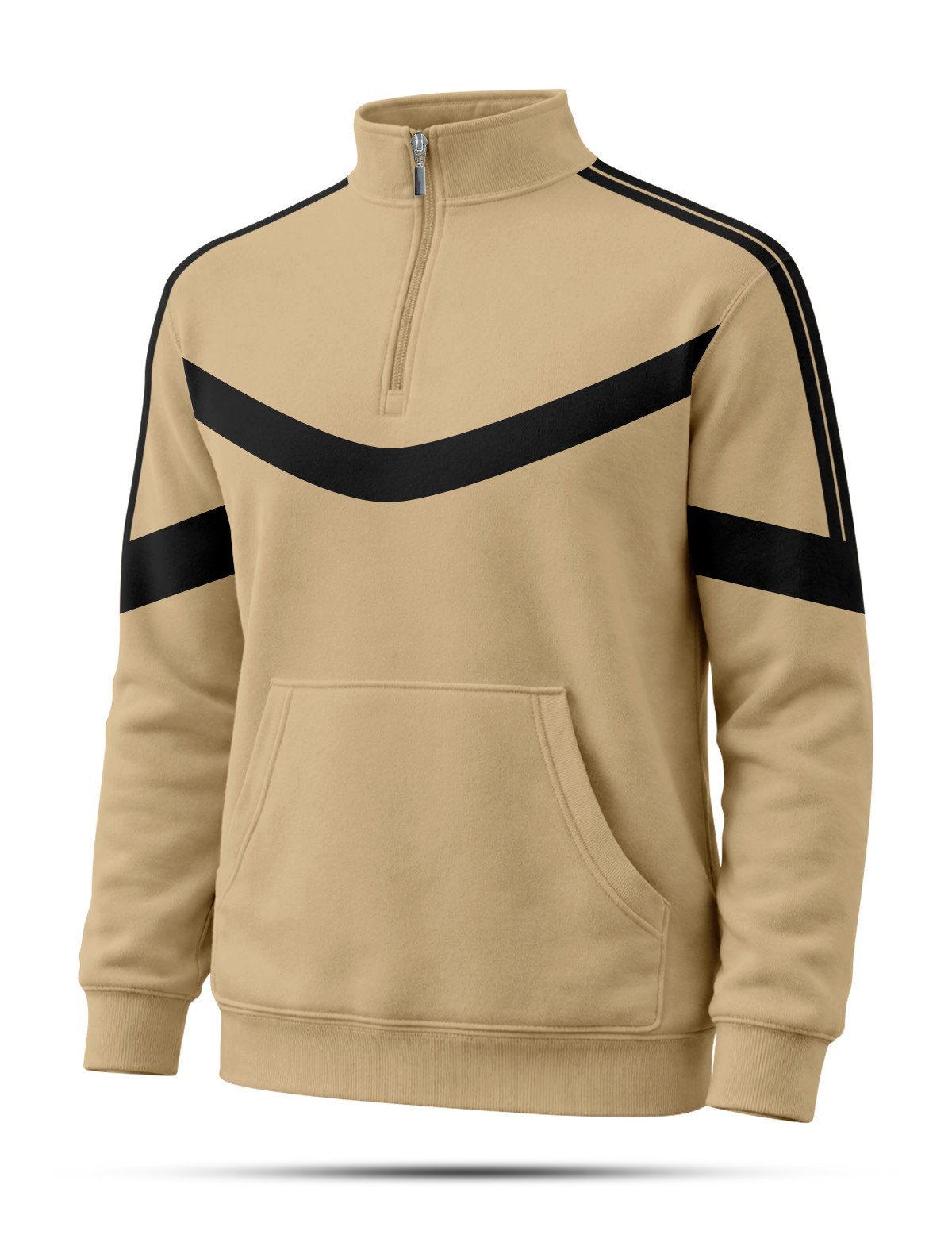 SFT51 Brown High Neck sweatshirt